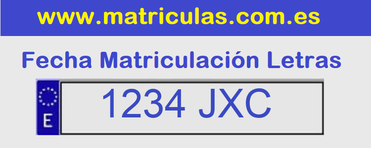 Matricula JXC